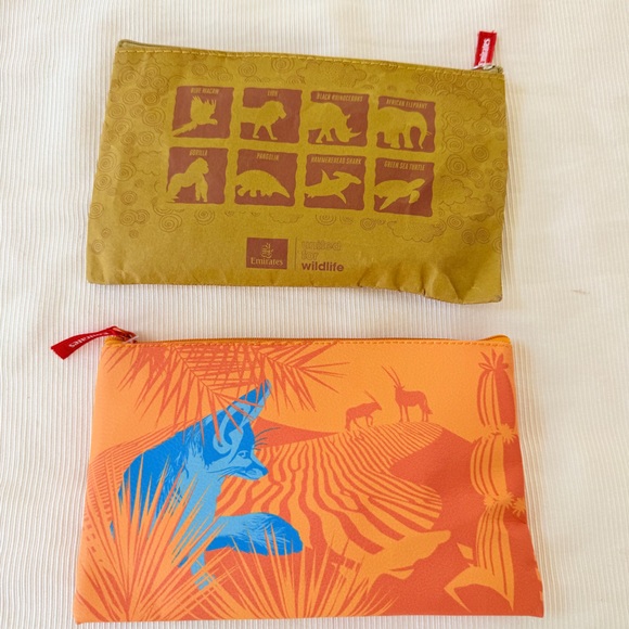 Emirates Airlines Wild Life Travel Amenity Kit New Set of 2 - Picture 2 of 2